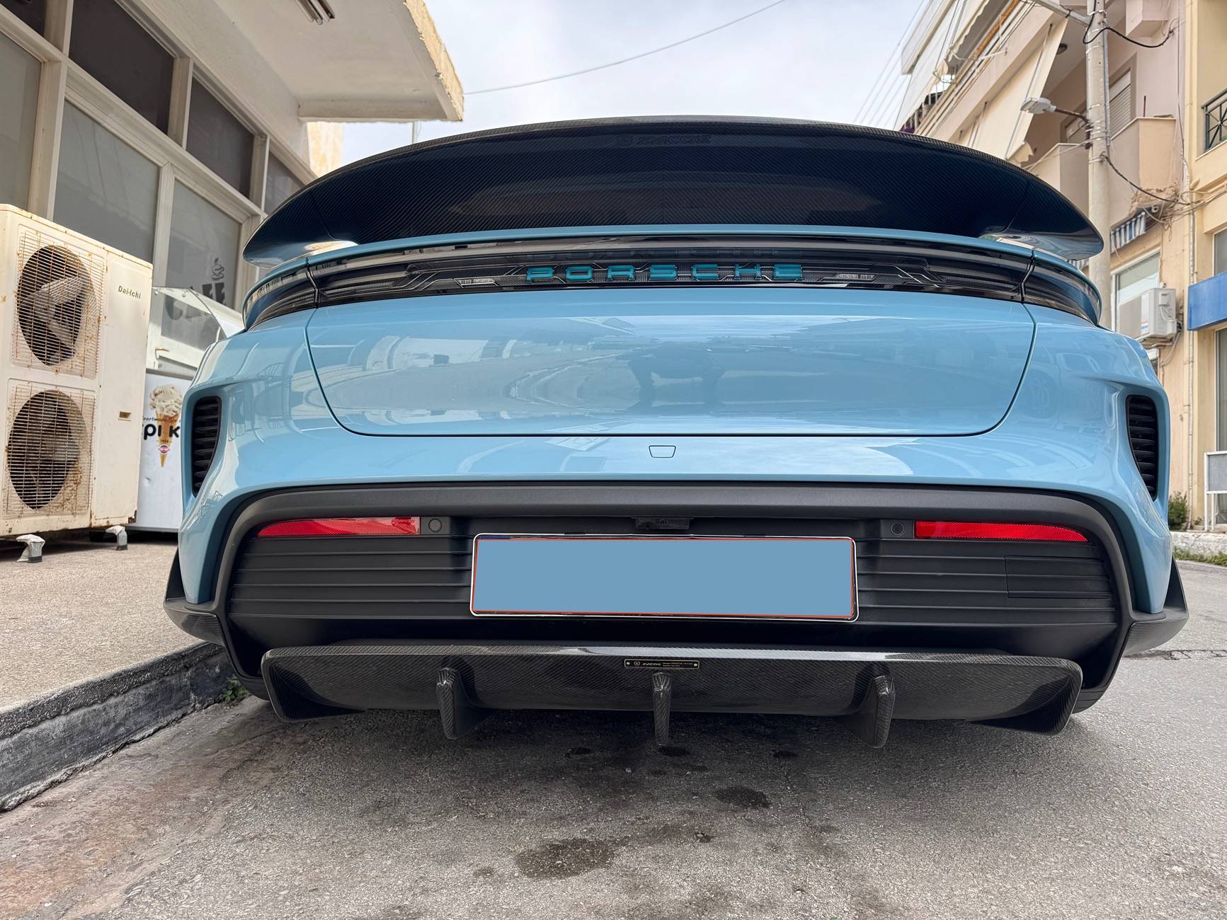 Porsche Taycan New Full Carbon Fiber Body Kit Install in Taycan Turbo 2025 IMG_2848
