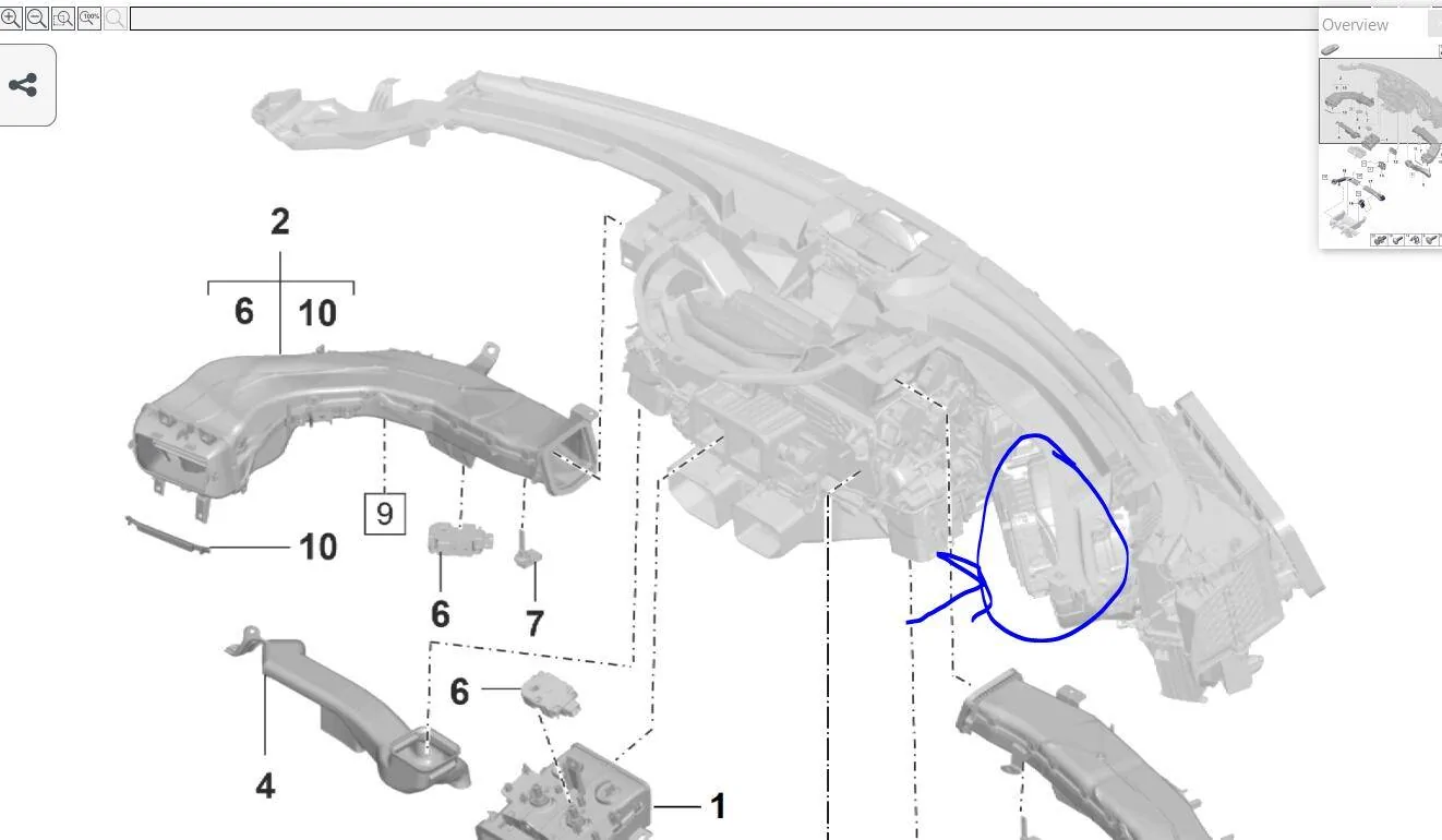 Porsche Taycan AC Evaporator Coil Cleaning (Mouldy vent smell) image (2)
