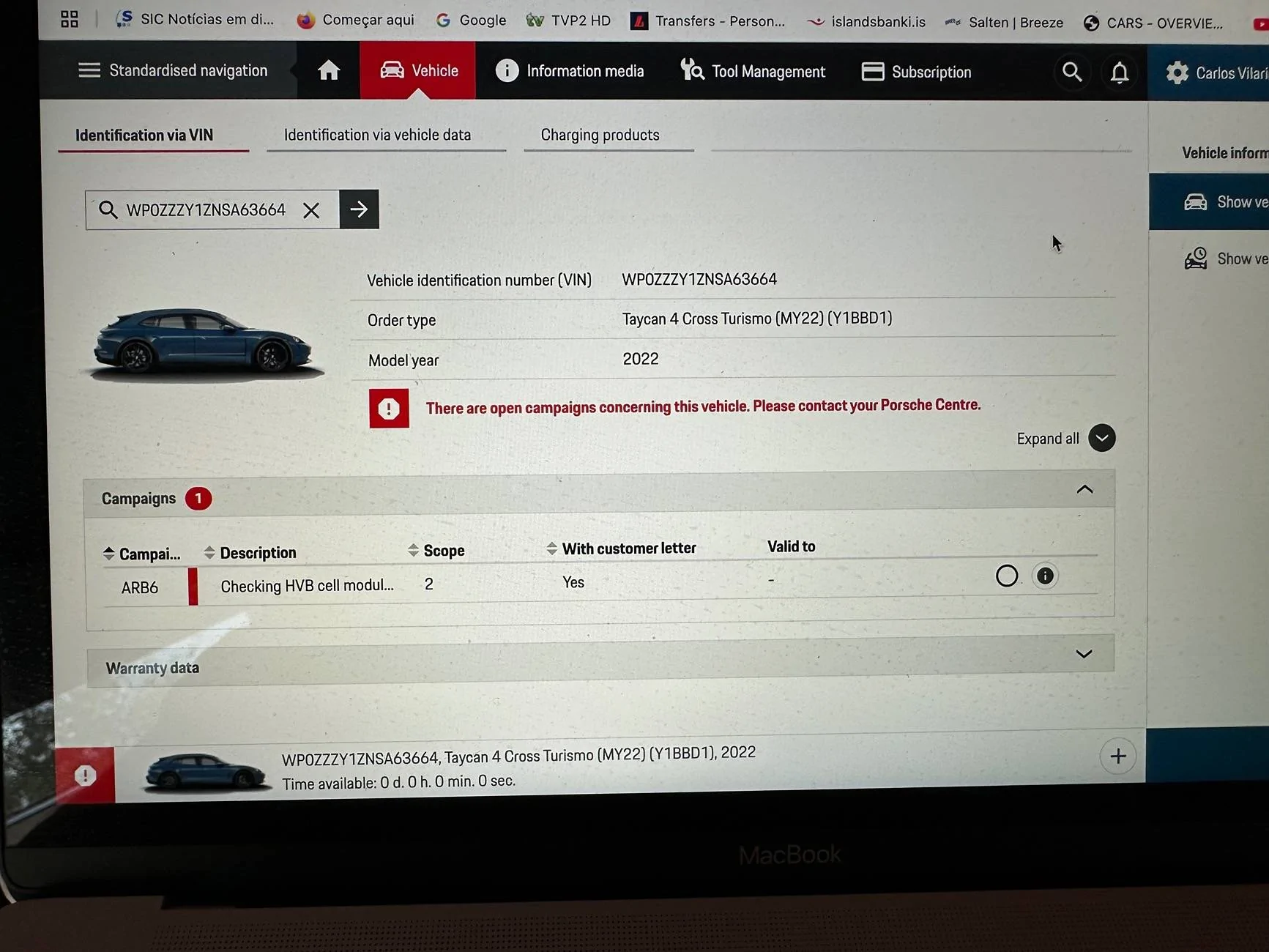 Porsche Taycan battery recall/campaigns IMG_9923