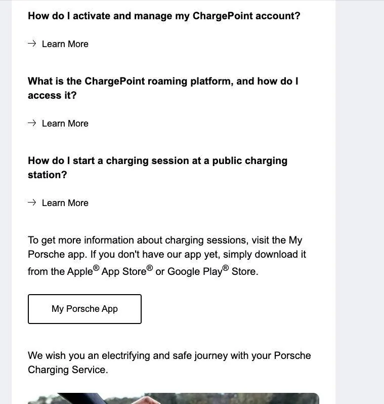 Porsche Taycan US: My Porsche App now features Chargepoint roaming 1747197209618-n7