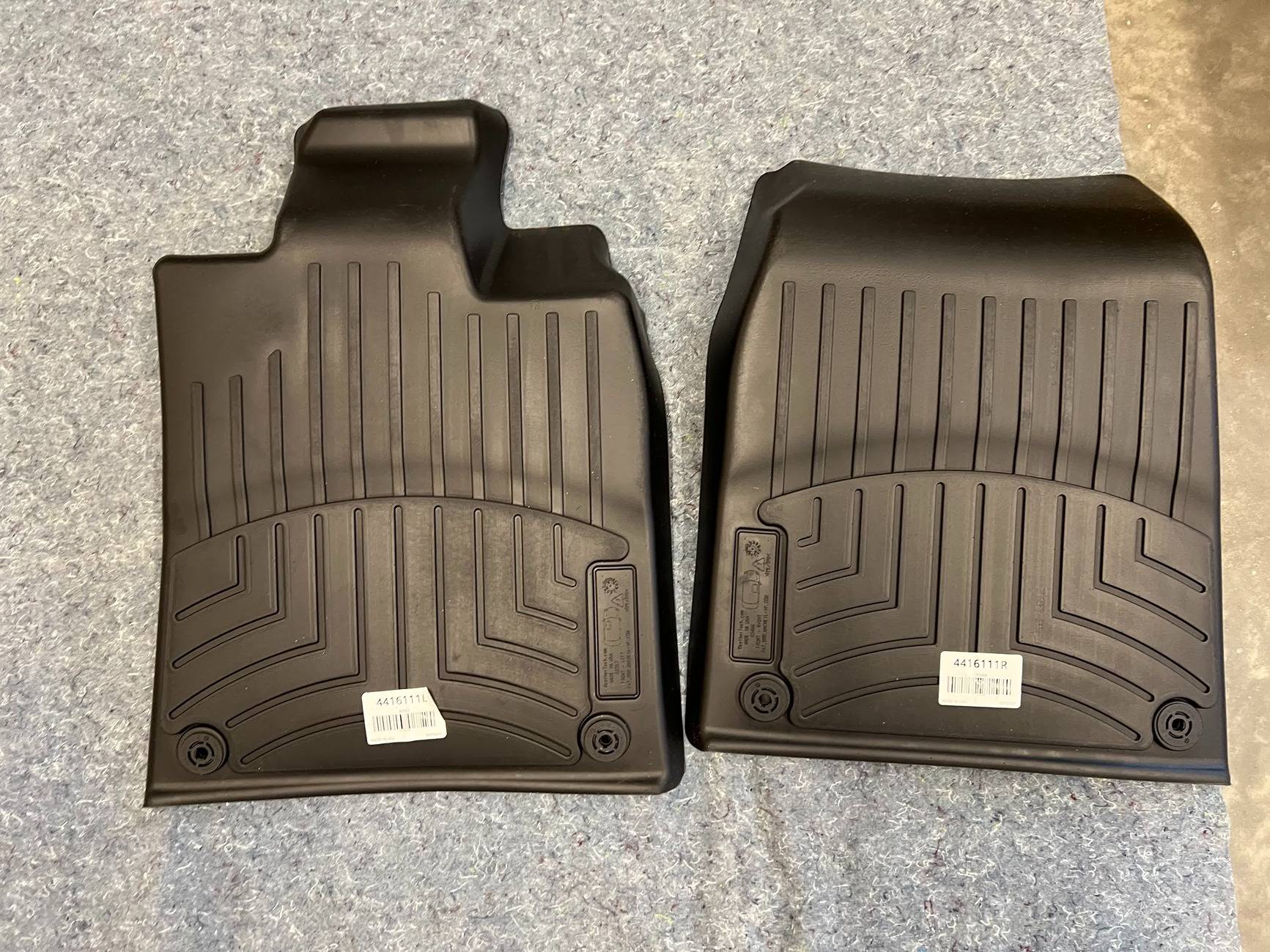 Porsche Taycan FS: WeatherTech front mats (driver + passenger side) IMG_5020