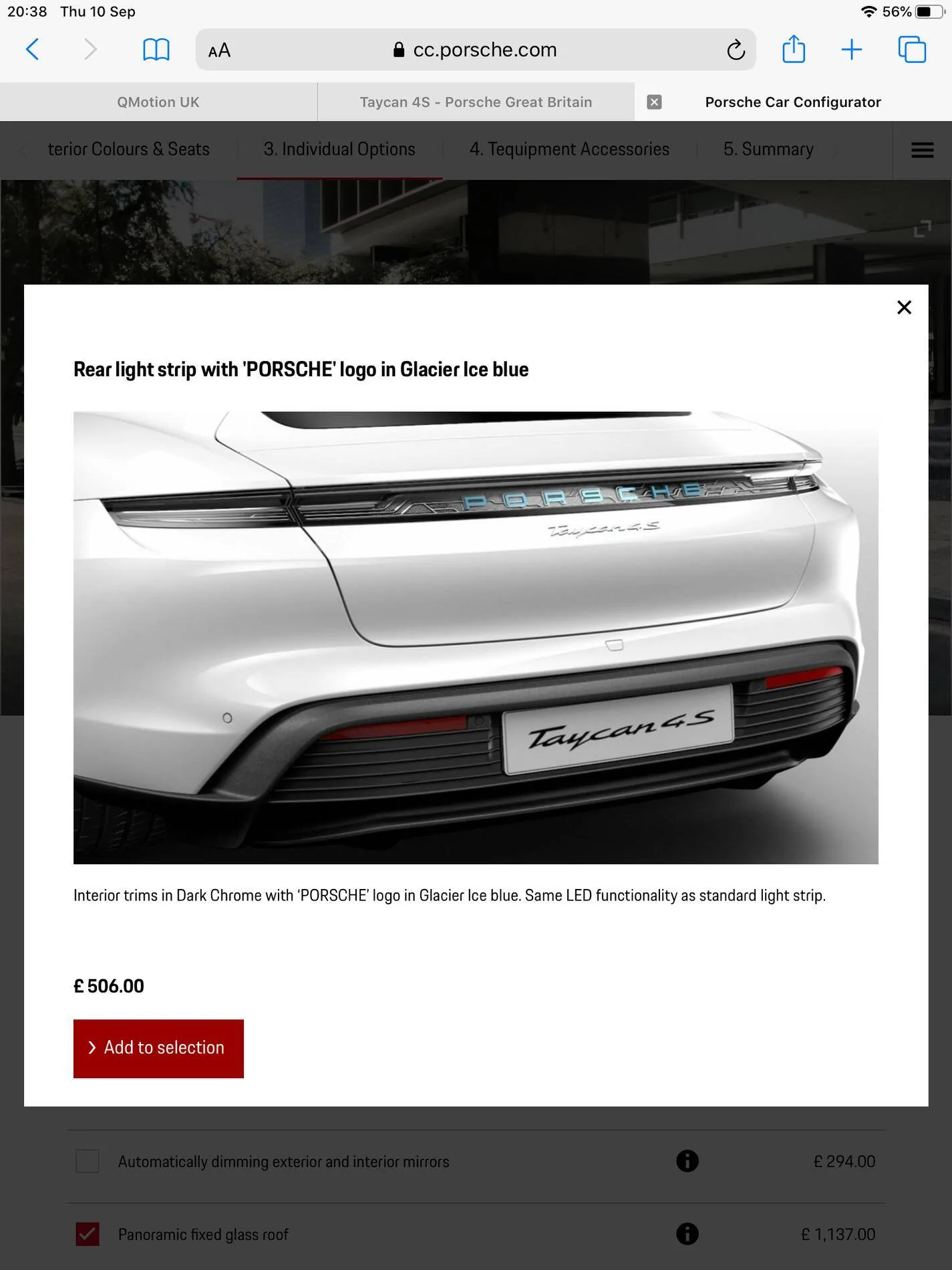 Porsche Taycan Swiss Taycan configurator update shows some new options EC5CE4FD-04F2-4869-BF2F-7E0913261ADE