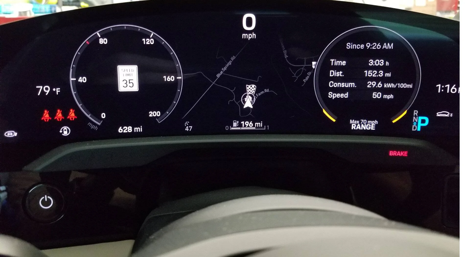 Porsche Taycan Taycan 4S First Thoughts Return trip efficiency 9-12-20