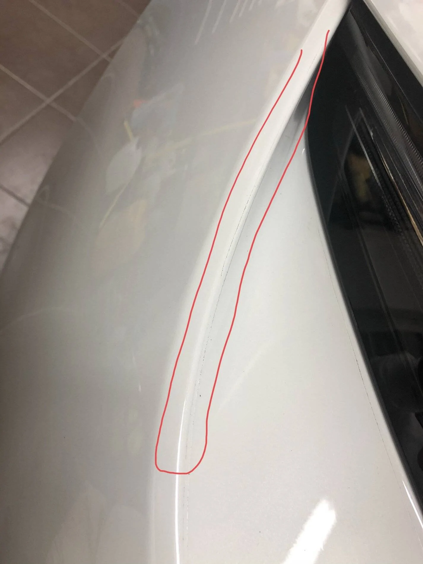 Porsche Taycan Does anyone else with full PPF have a seam like this? BD5647D4-33F7-45FD-BF6C-76E1A4507969