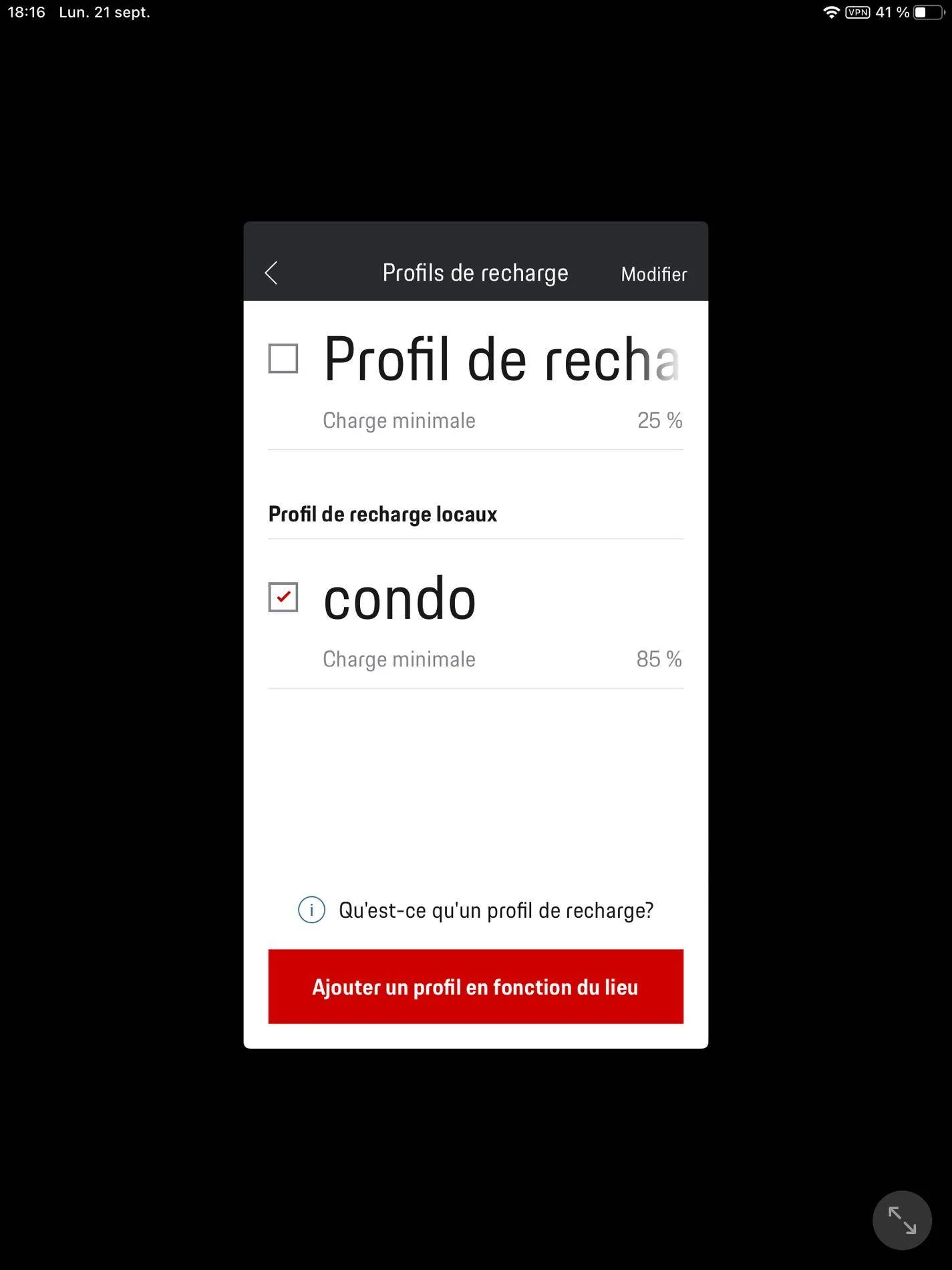 Porsche Taycan Taycan charges to 100% despite profile 875C73FE-E6EA-44A8-8BE2-F45904B98ADE