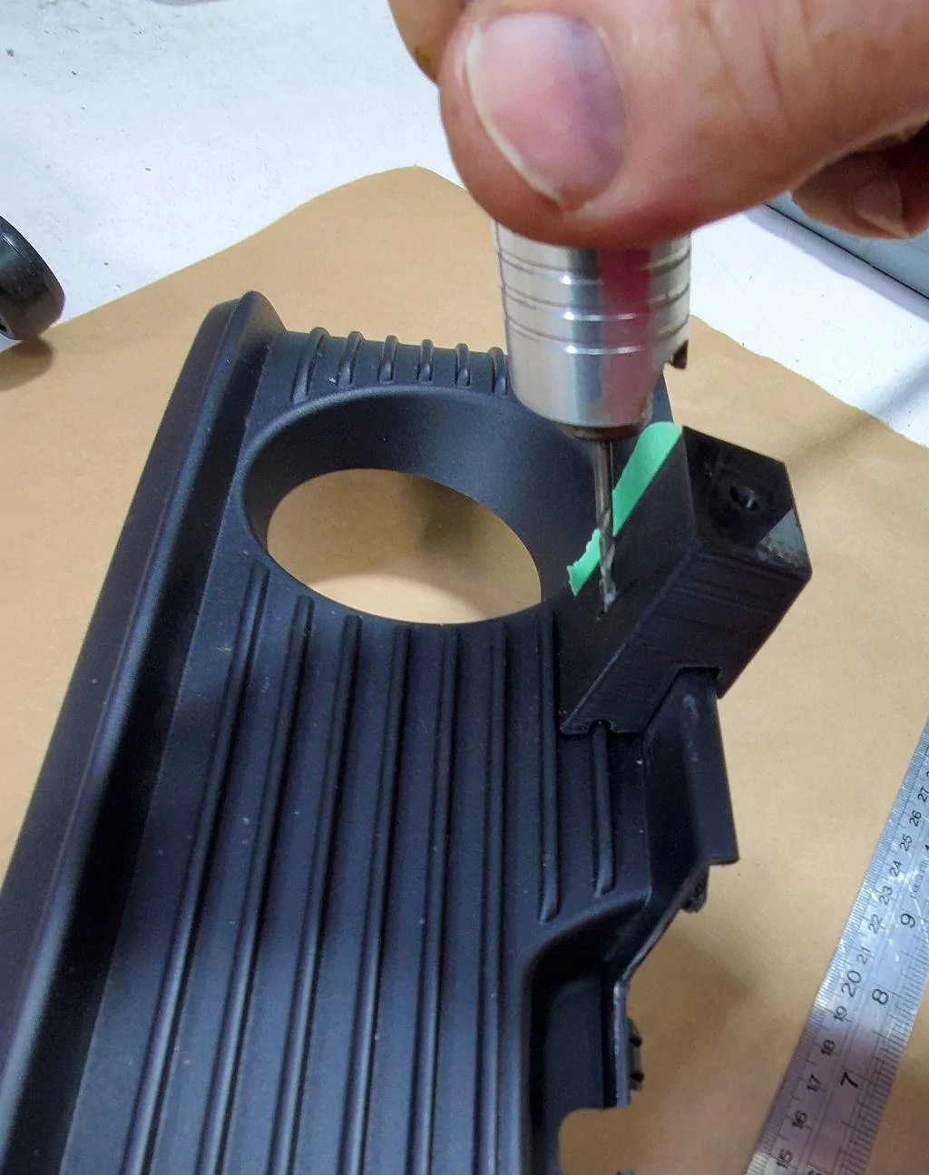 Porsche Taycan 3D Printed Removable Front Plate Mount for Taycan (Print Files Attached) Install2