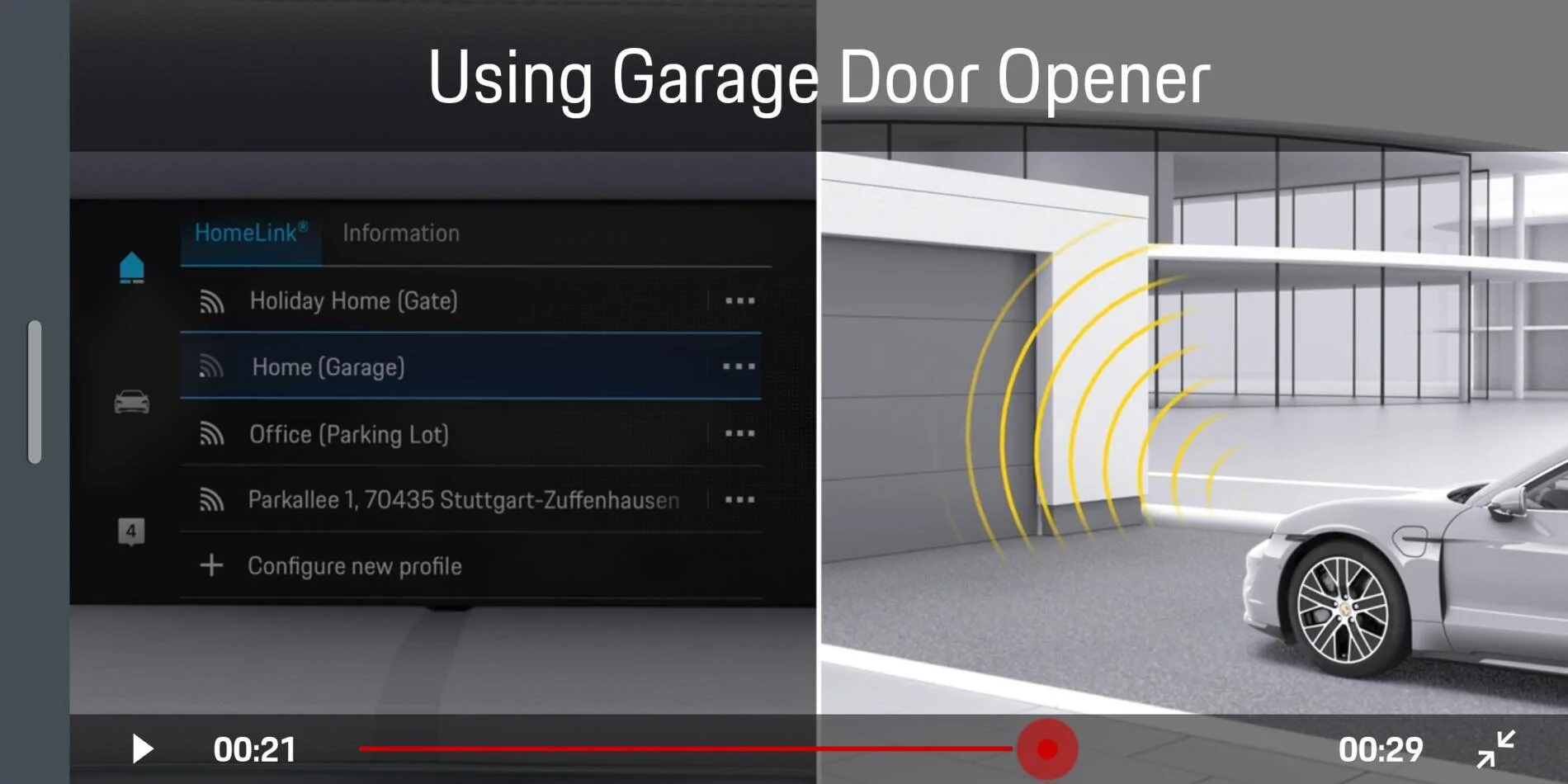 Porsche Taycan HomeLink shortcomings... Screenshot_20200924-214158