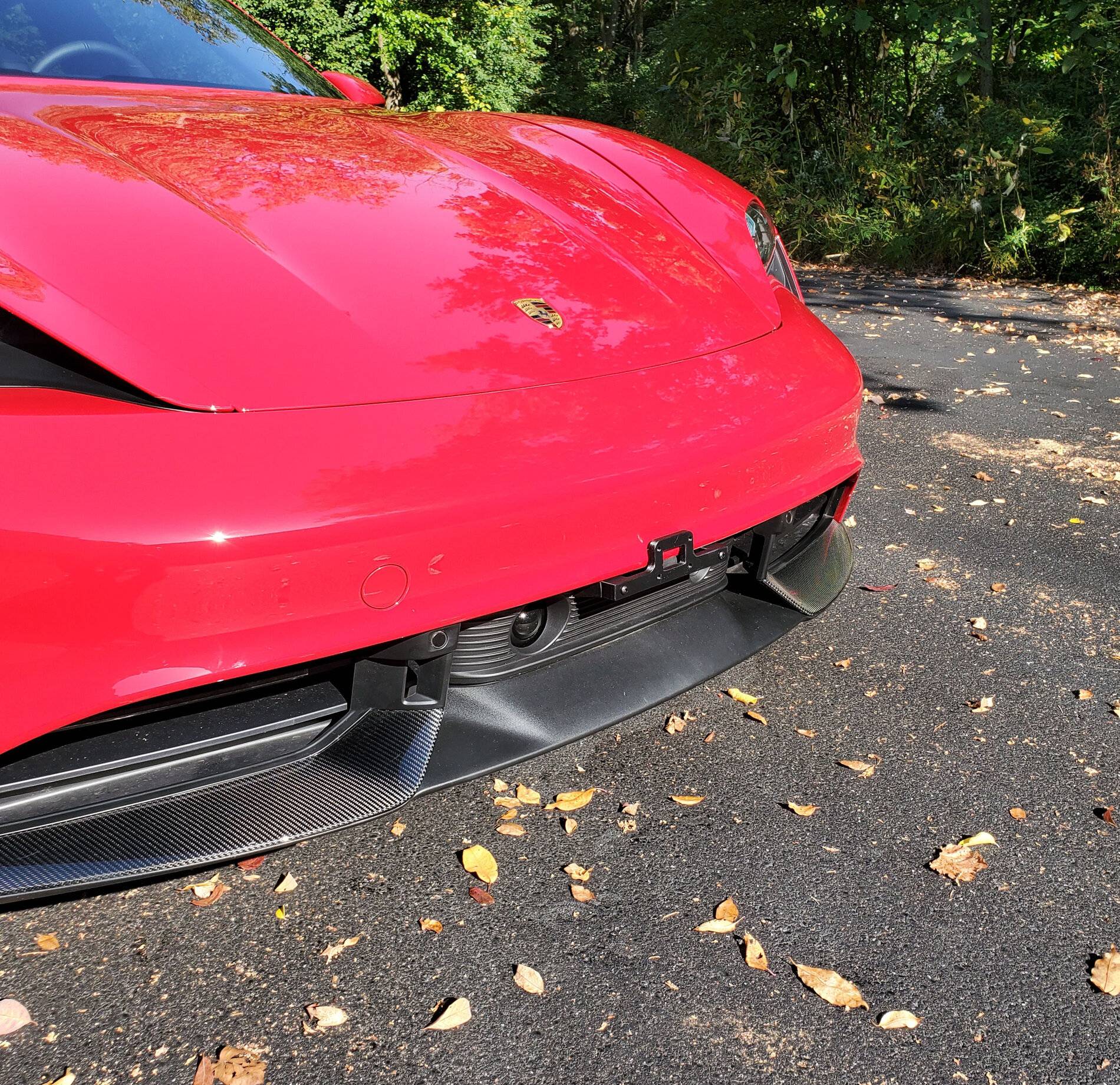 Porsche Taycan 3D Printed Removable Front Plate Mount for Taycan (Print Files Attached) Race Transponder Mount