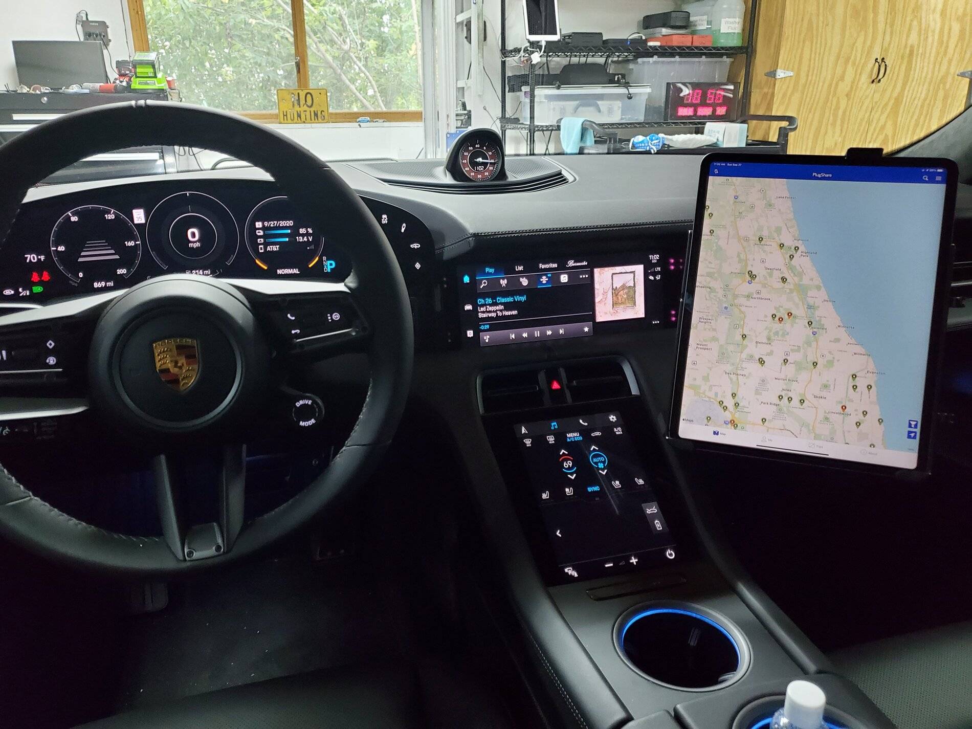 Porsche Taycan 3D Printed Custom Phone Mount for Taycan Console 20200927_110215