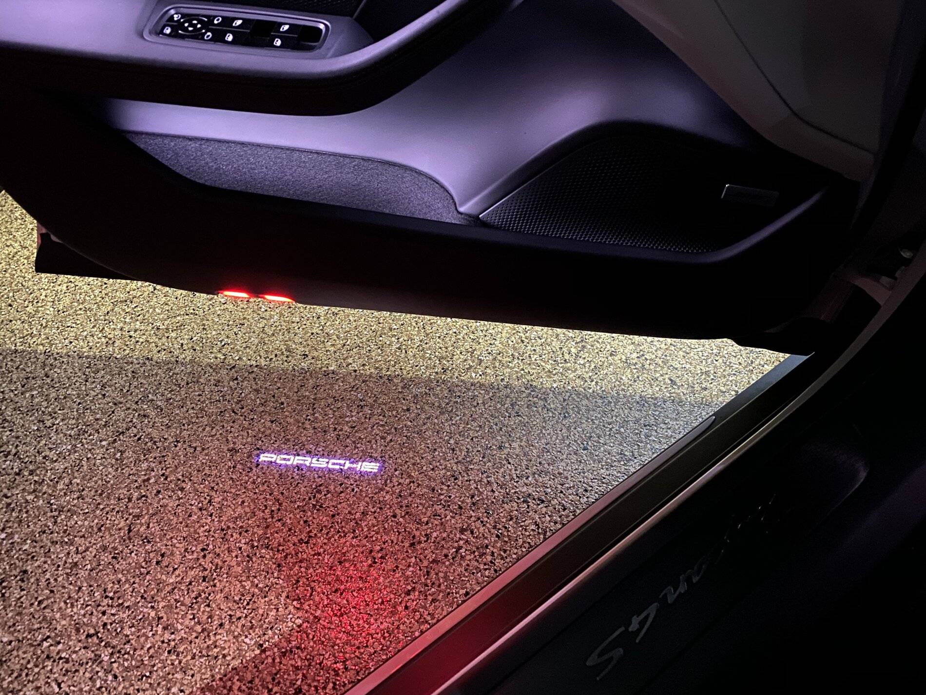 Porsche Taycan ‘PORSCHE’ Logo LED Door Courtesy Lights 4F8BD405-76E8-4472-9480-FEE7EBBCE4B3
