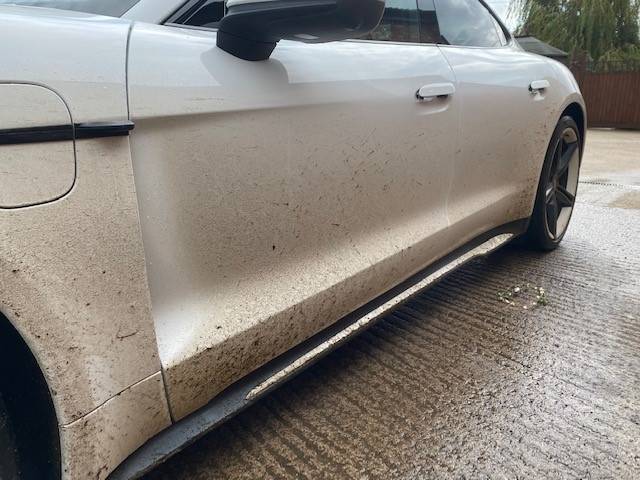 Porsche Taycan UK SPOTTED xfhfdt