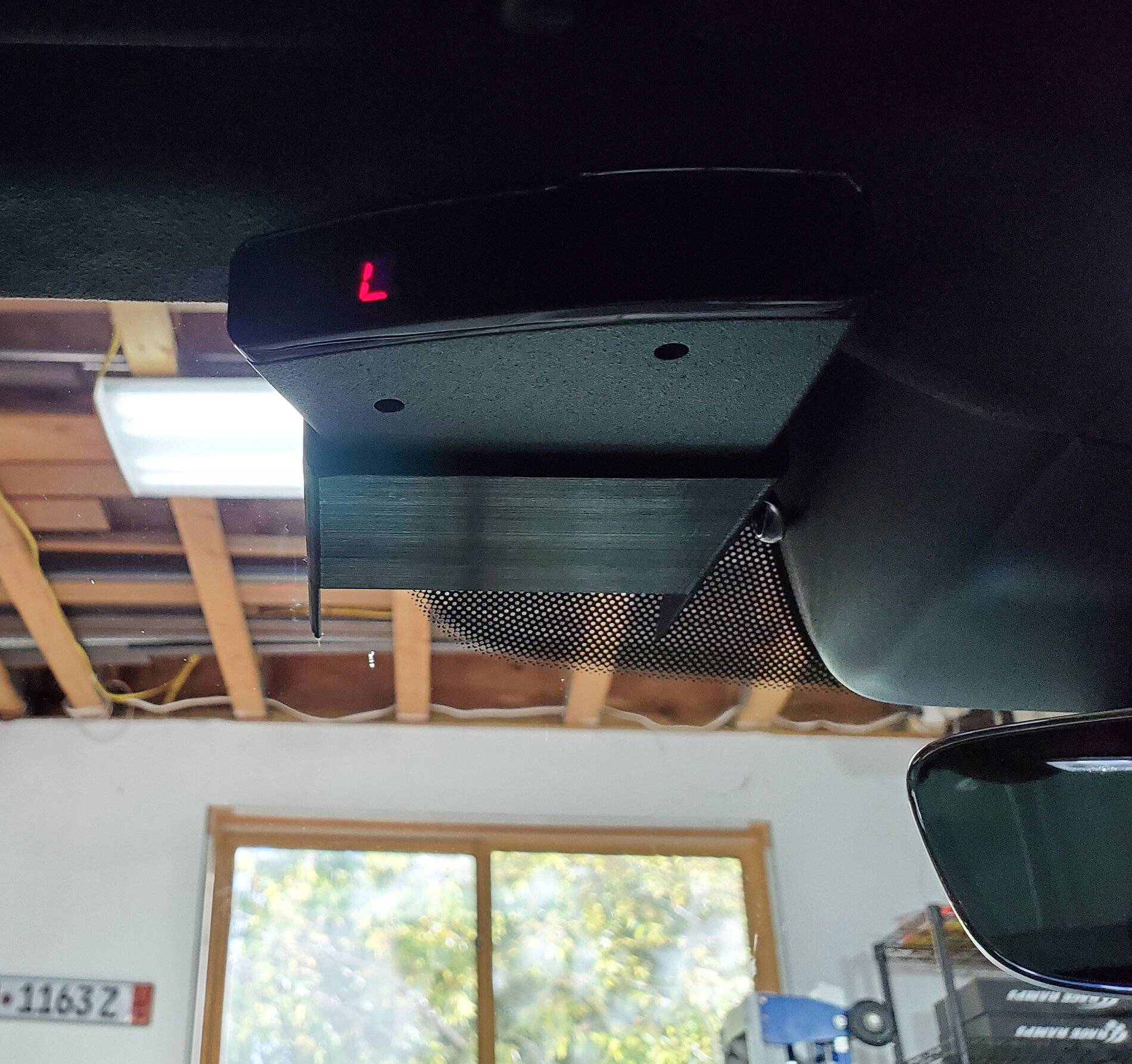Porsche Taycan 3D Printed Valentine 1 Radar Mount (Optimized for Thermally Insulated Windshield) 20201008_105512