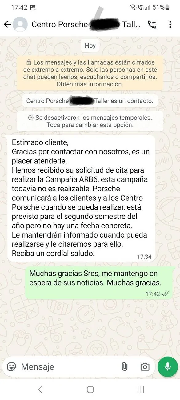 Porsche Taycan battery recall/campaigns Screenshot_20250604_174248_WhatsApp~2