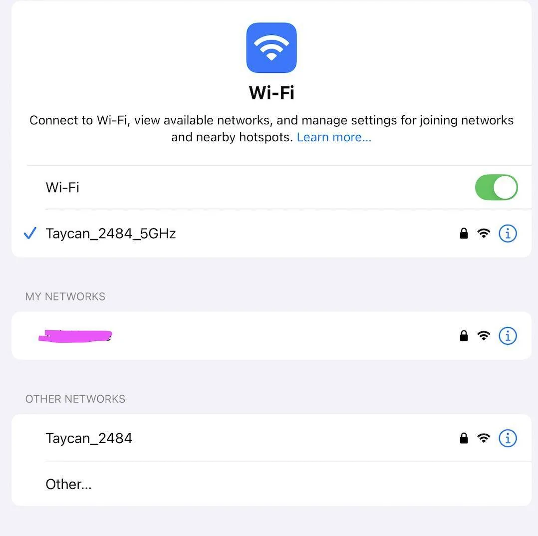 Porsche Taycan Using the wifi hotspot while also using apple CarPlay 1750107678338-h7