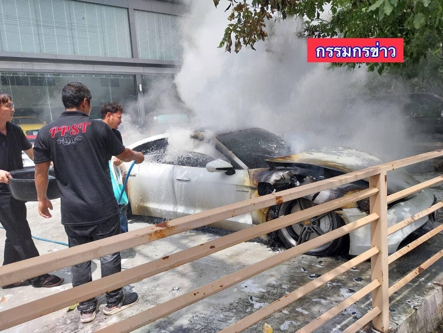 Porsche Taycan German Taycan burns down in Belgium IMG_4729