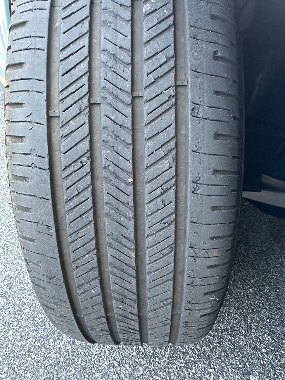 Porsche Taycan Frront Tires shredding IMG_4897