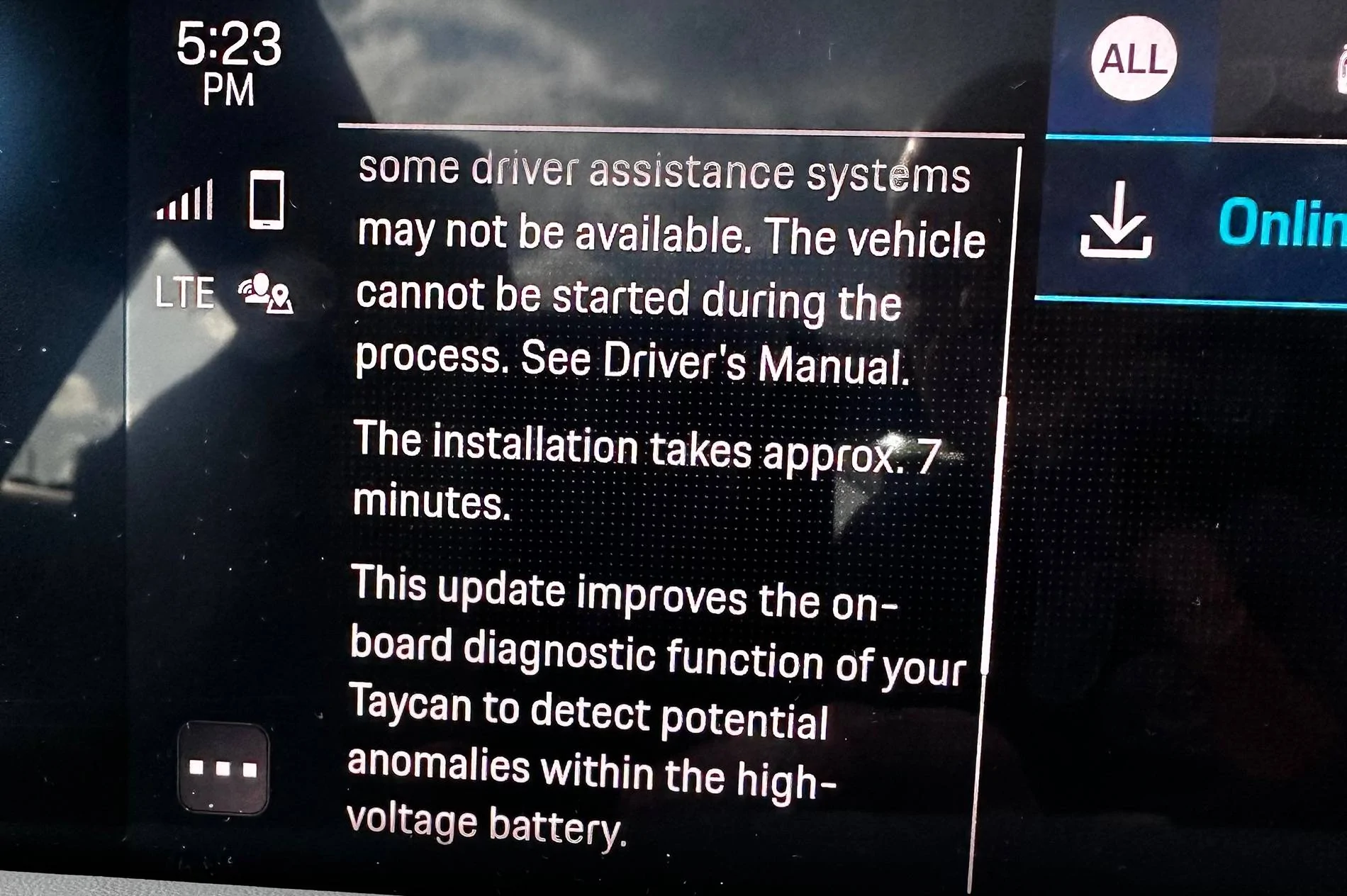 Porsche Taycan WRS0 software available IMG_3609