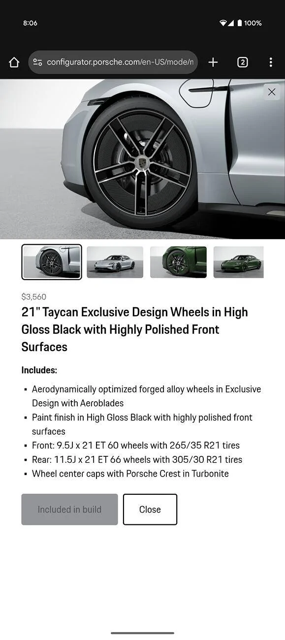 Porsche Taycan 🎨 PTS: PAINT TO SAMPLE Taycan Club & Photos Thread Screenshot_20250626-080611