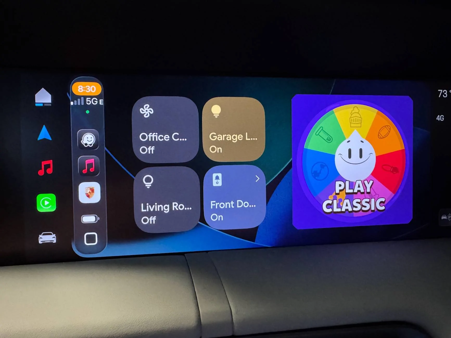 Porsche Taycan Apple CarPlay with iOS 26 Beta IMG_3550