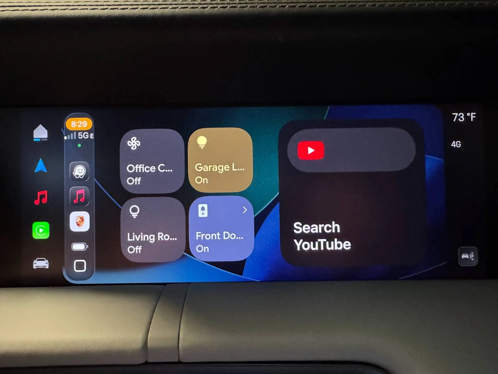 Porsche Taycan Apple CarPlay with iOS 26 Beta IMG_3547
