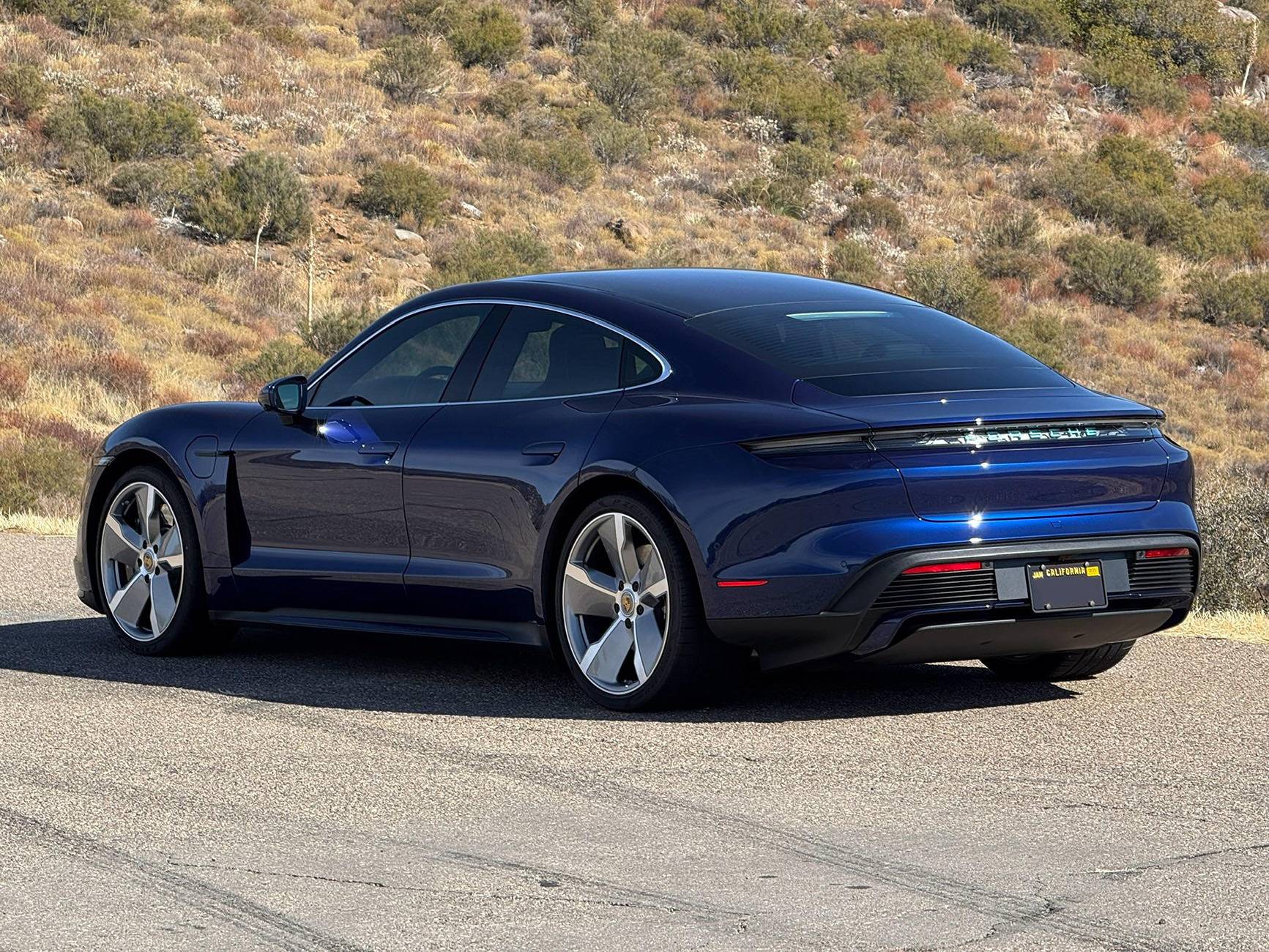 Porsche Taycan Another option to delete the US "monkey butt" rear plate bracket 1ggut1ruew9f1