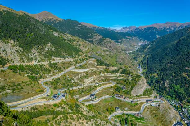 Porsche Taycan Range Manager as Perpetual Motion Machine mountainous-road-at-andorra-274982563