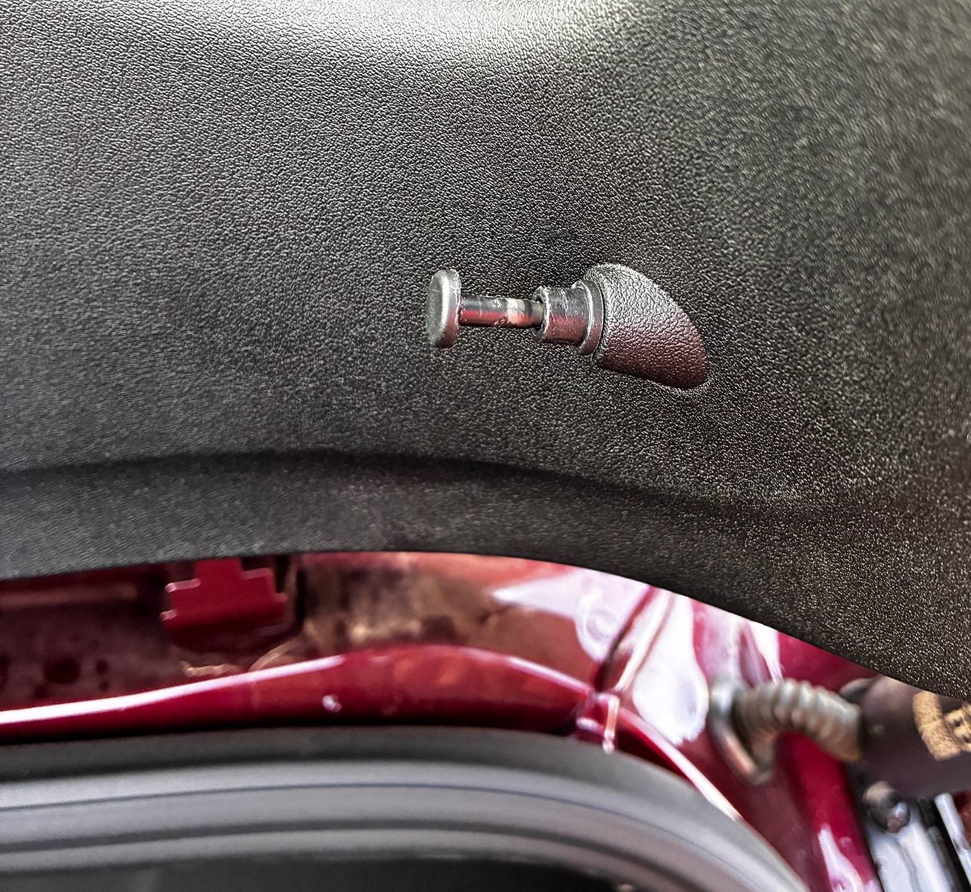 Porsche Taycan Help finding part number..  CT   Cargo shelf cord attach point .. IMG_8775