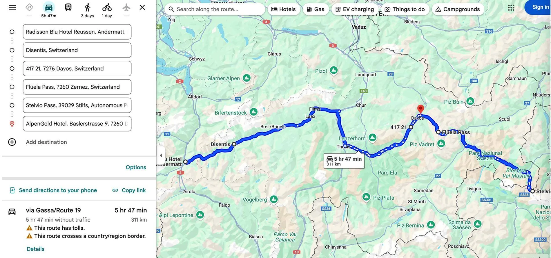 Porsche Taycan Porsche Drive - Alpine passes Day 7