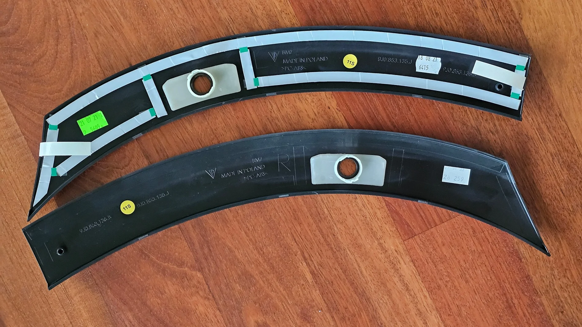 Porsche Taycan CT 4 Painted Wheel Arches and Part Numbers of Cross Turismo Turbo S 20250728_172458