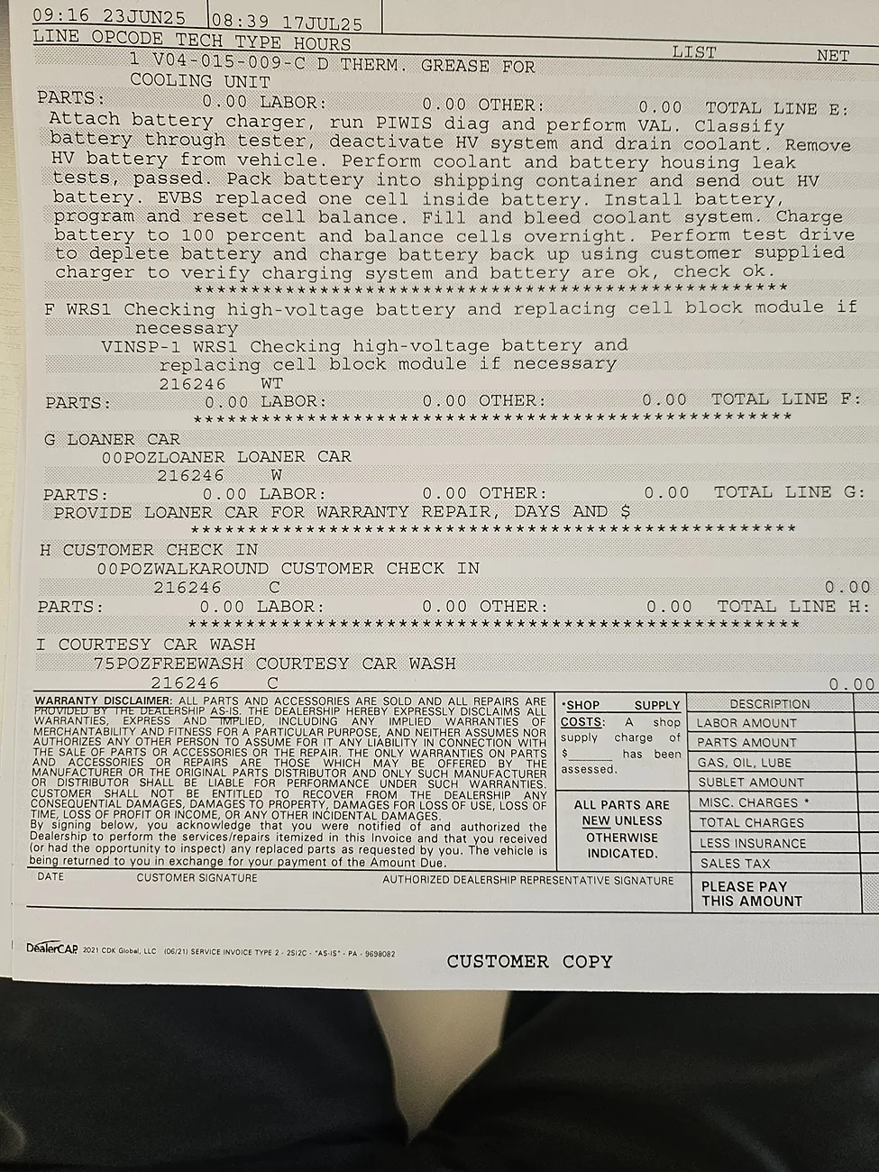 Porsche Taycan Tycan 4s Battery Recall - Beware 1000031791
