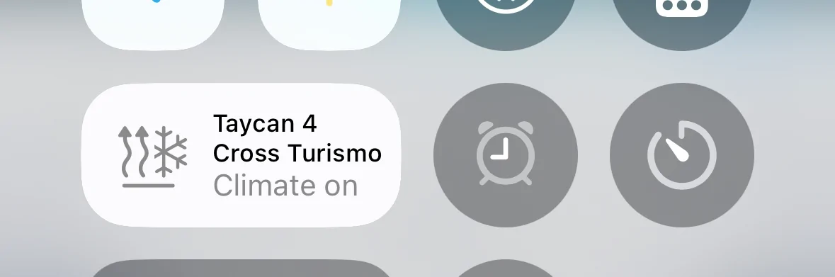 Porsche Taycan IOS MyPorsche widget - Home screen IMG_1916