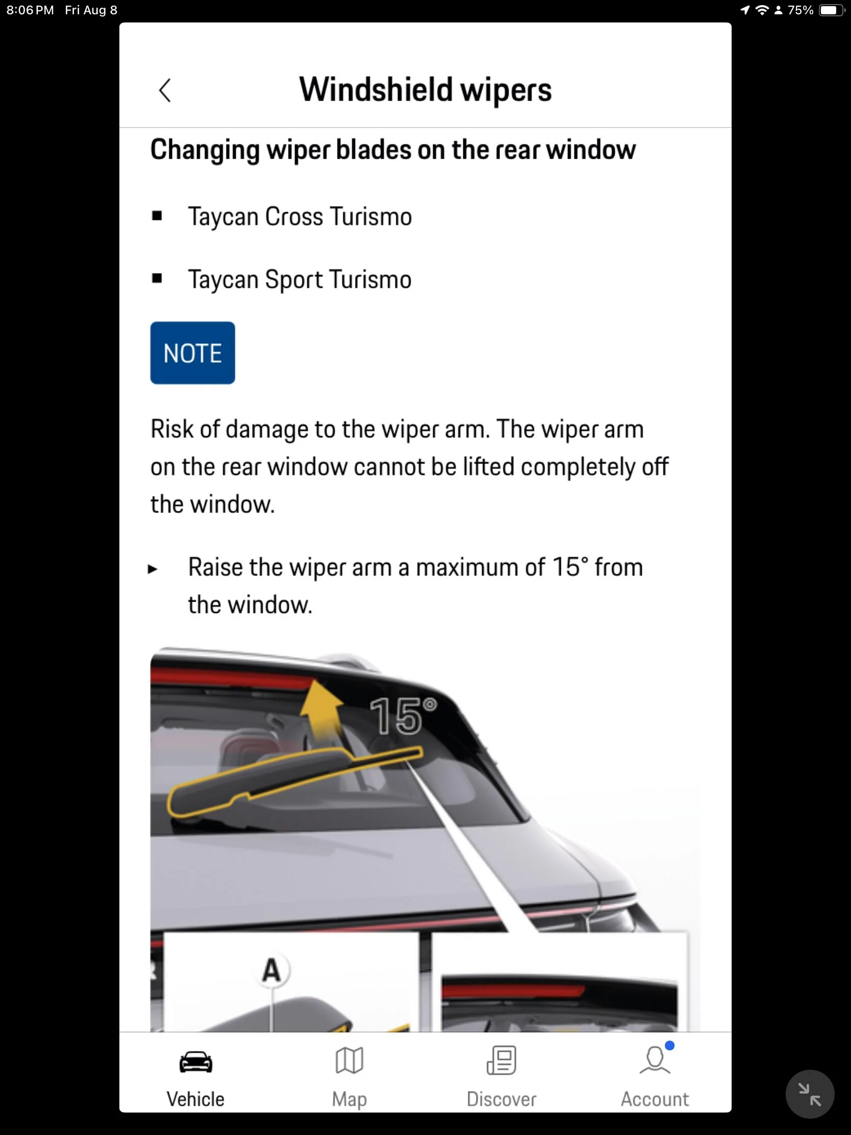 Porsche Taycan Rear Wiper Replacement IMG_0464