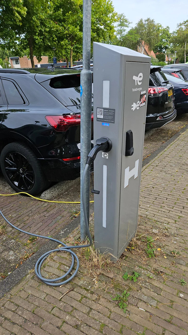 Porsche Taycan Charging a rental car in Europe 20250807_142210