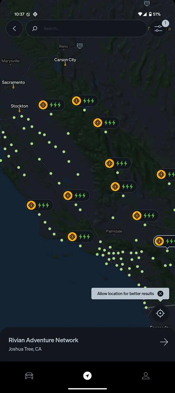 Porsche Taycan Rivian - recently opened charging locations now open to non-Rivian CCS enabled vehicles Screenshot_20250810-223730