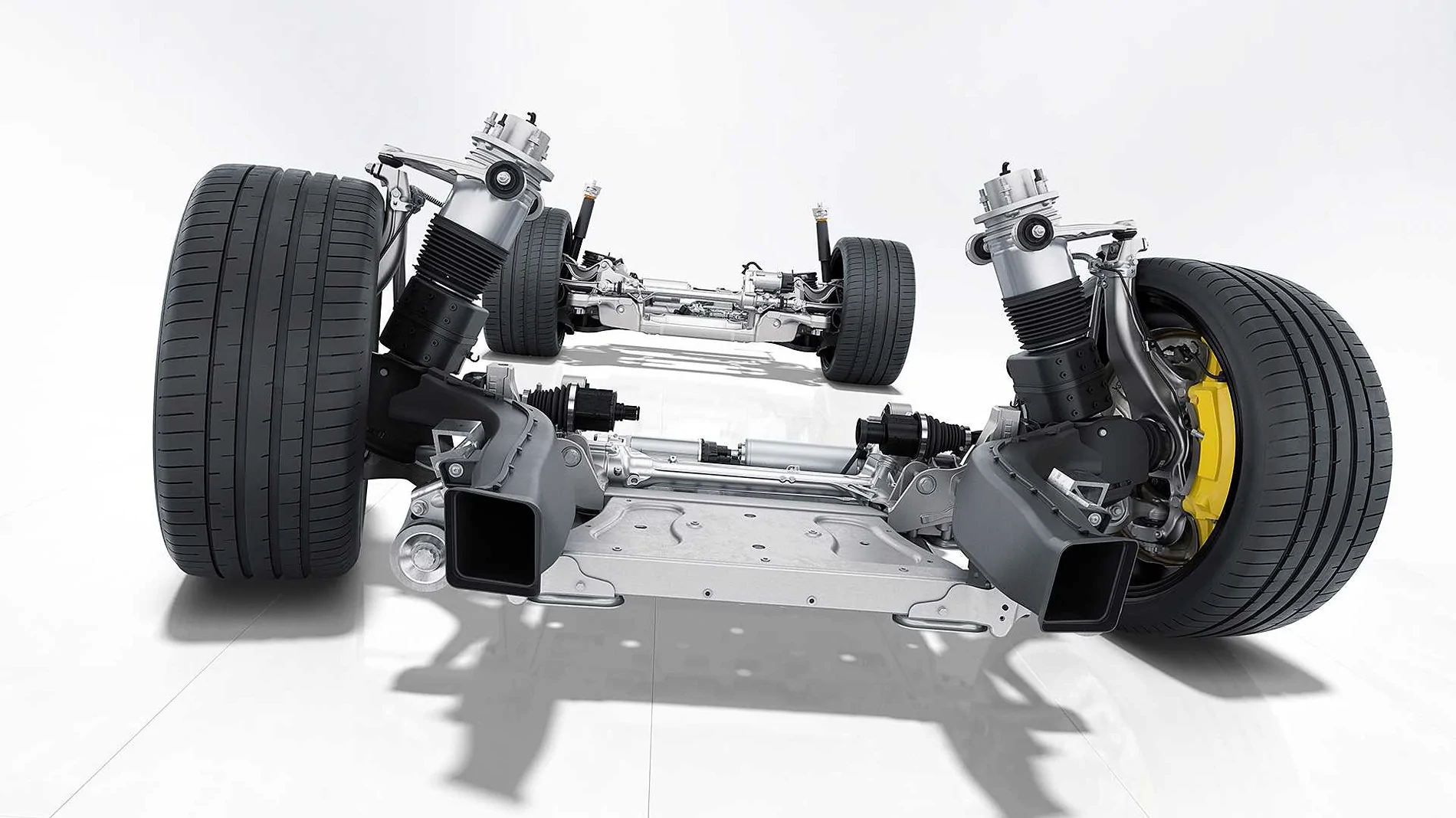 Porsche Taycan Why the brake cooling ducts? 2020-porsche-taycan brake cooling and suspension