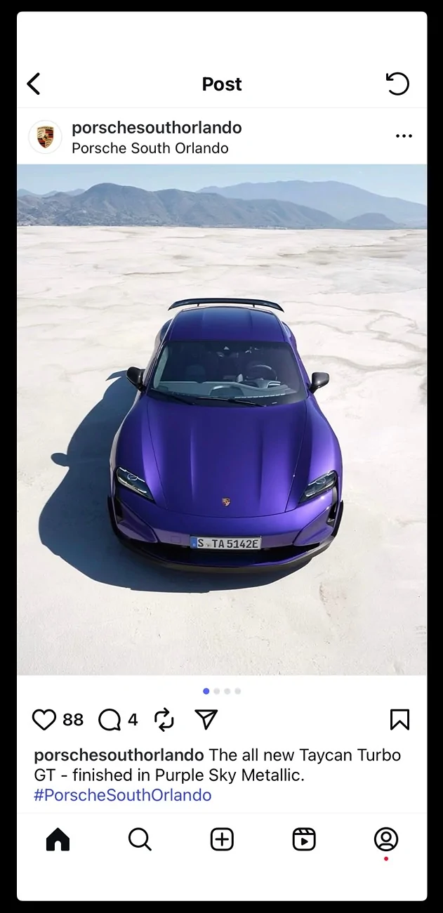 Porsche Taycan PURPLE SKY METALLIC Taycan Club IMG_4281