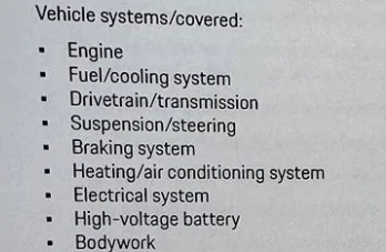 Porsche Taycan Warranty claims - quick reader survey IMG_3837