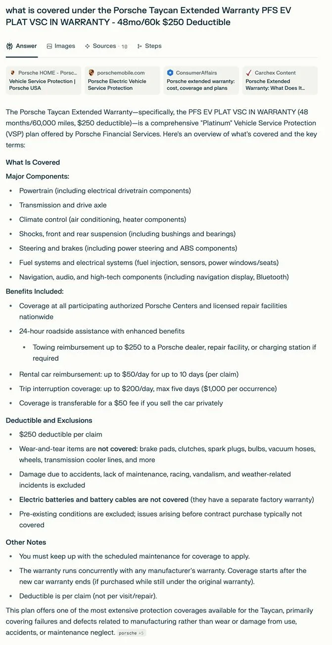 Porsche Taycan Warranty claims - quick reader survey 1755446910256-57