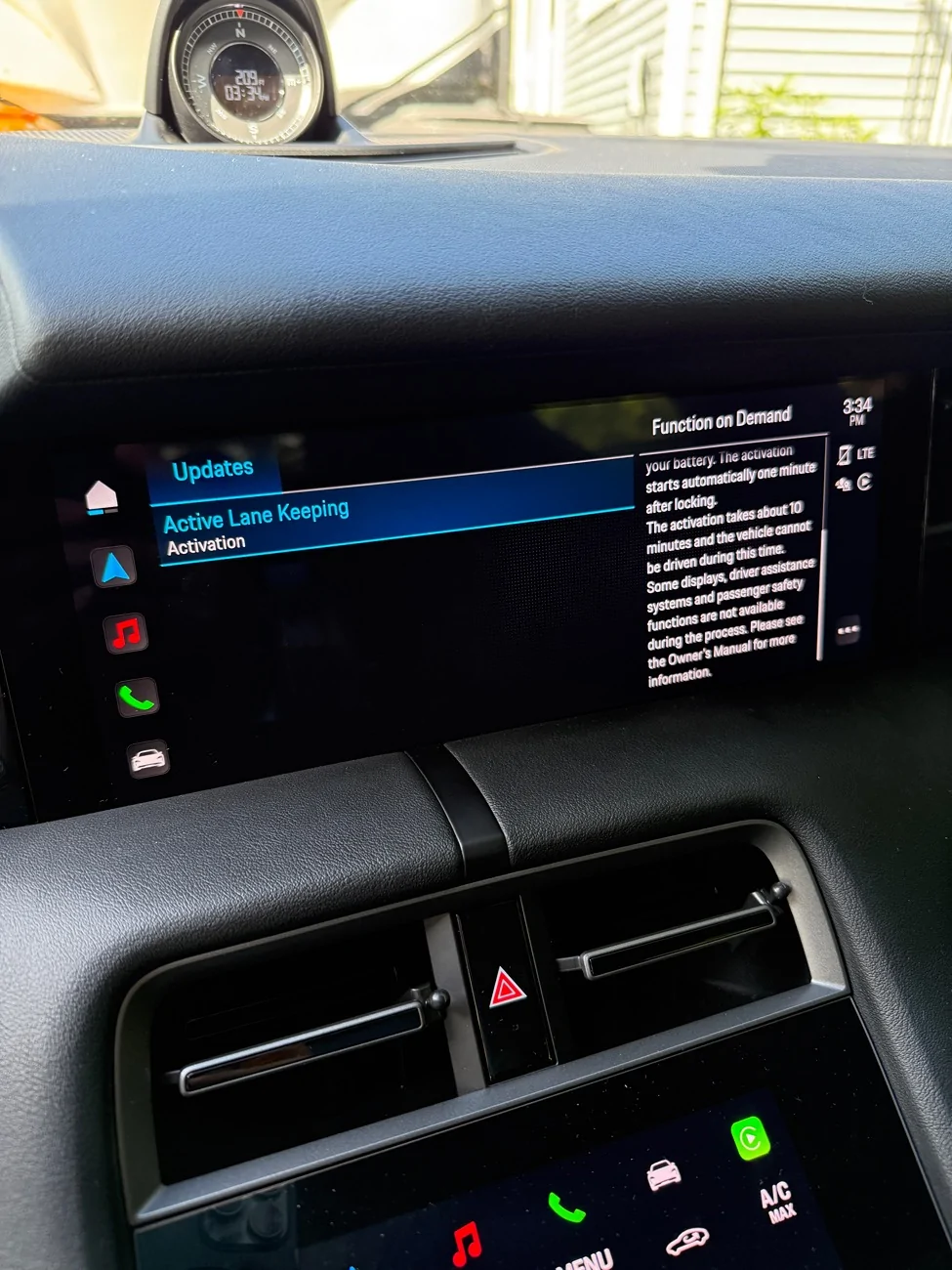 Porsche Taycan Function on Demand Fail IMG_7222