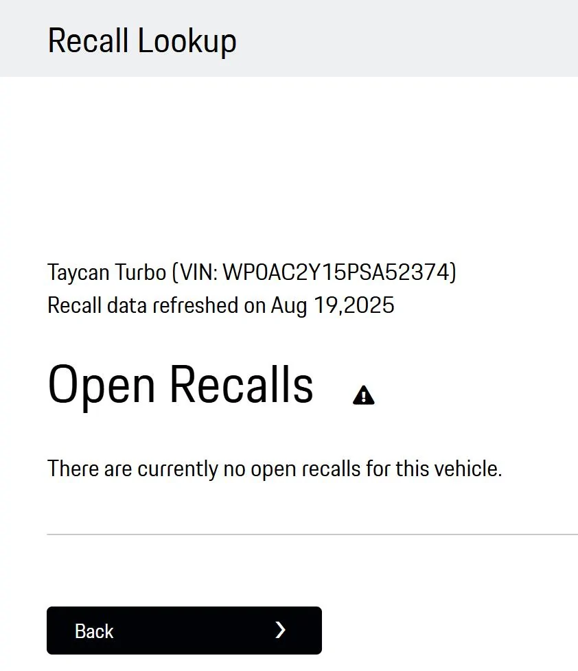 Porsche Taycan High Voltage Battery Recall EXPANDED - ARB6 & ARB7 1755567046866-tv