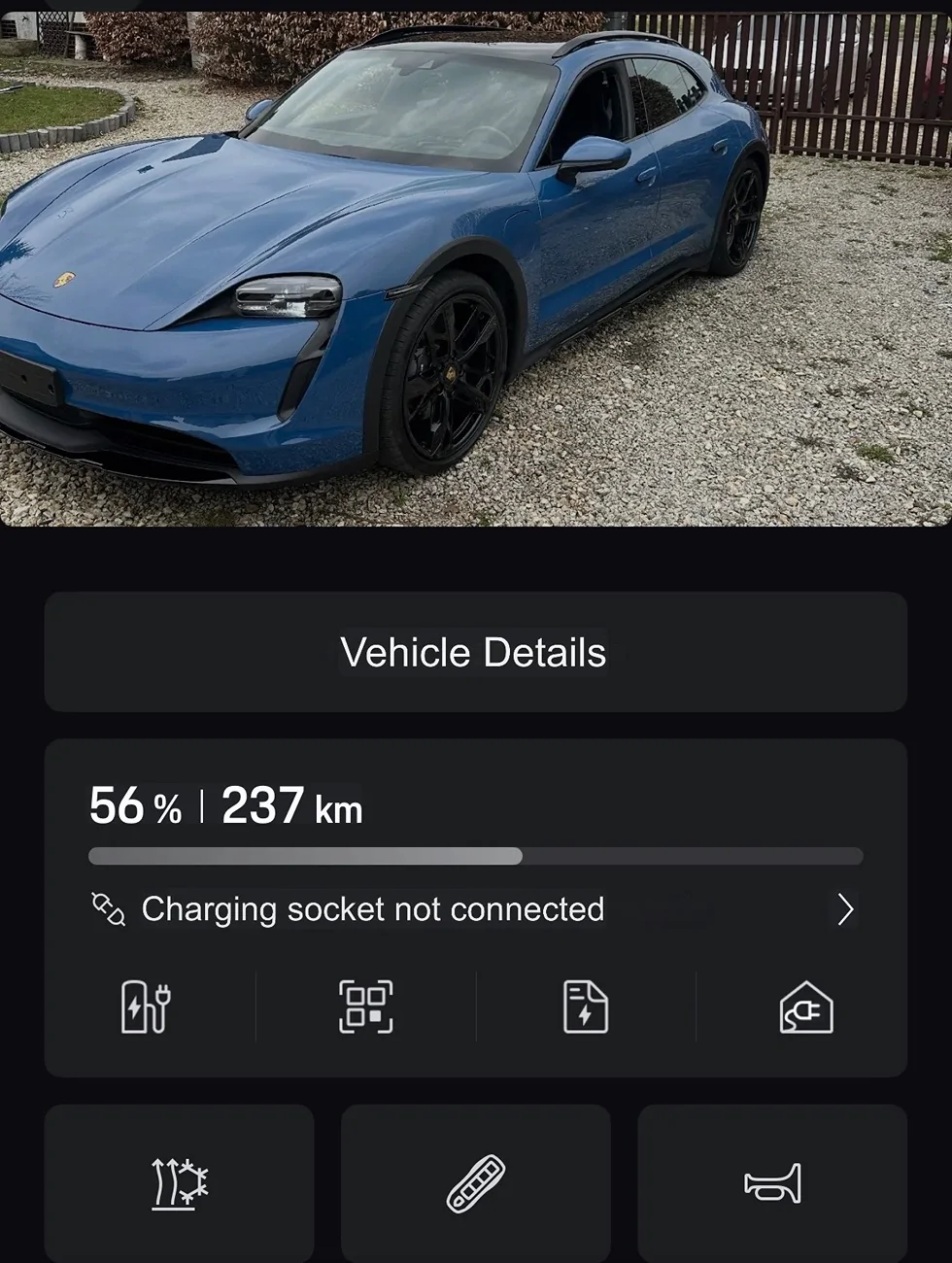 Porsche Taycan my Porsche app frozen IMG_0895