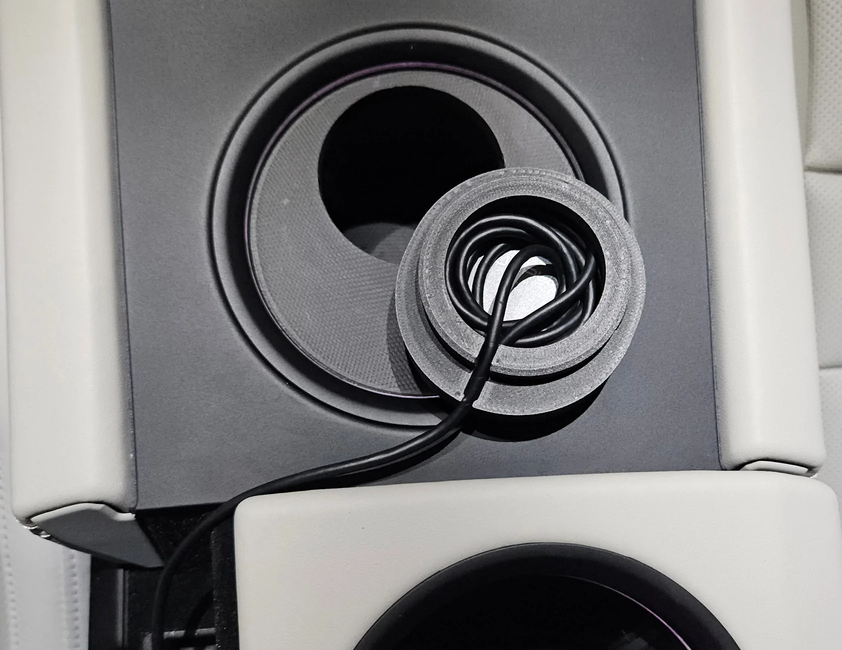 Porsche Taycan My first "mod" -- Cupholder Mounted Wireless Charger with MagSafe for Apple iPhone 1000023321