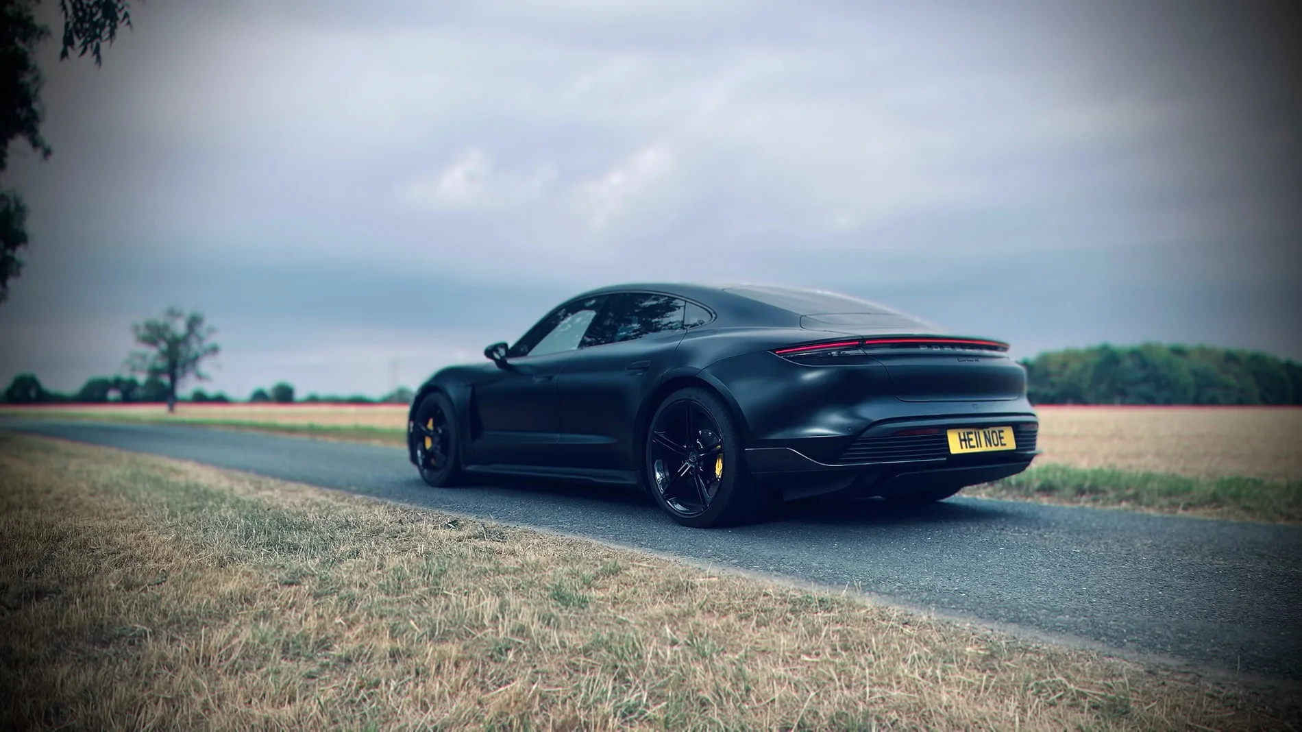 Porsche Taycan Silent Assassin: Stealth Satin Black Taycan Turbo S Taycan_Turbo_S_rear-quarter
