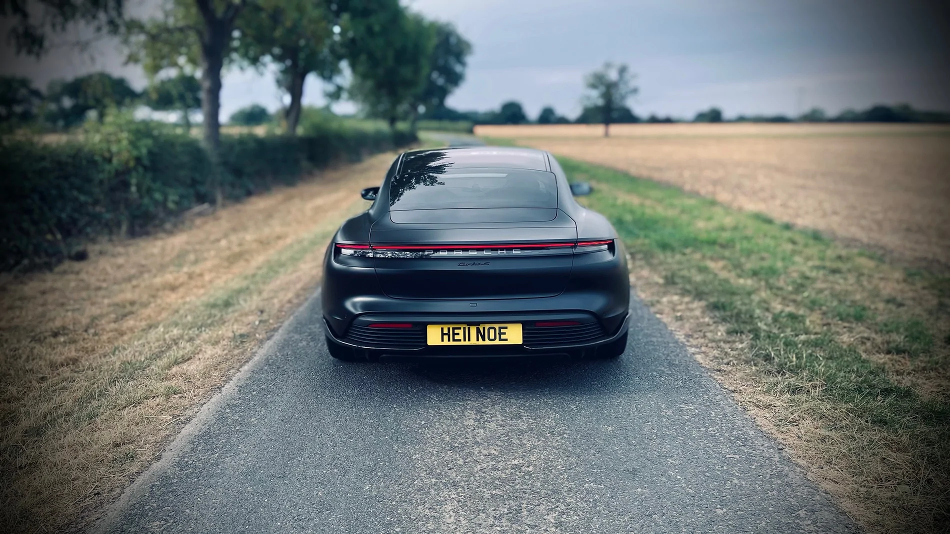 Porsche Taycan Silent Assassin: Stealth Satin Black Taycan Turbo S Taycan_Turbo_S_rear