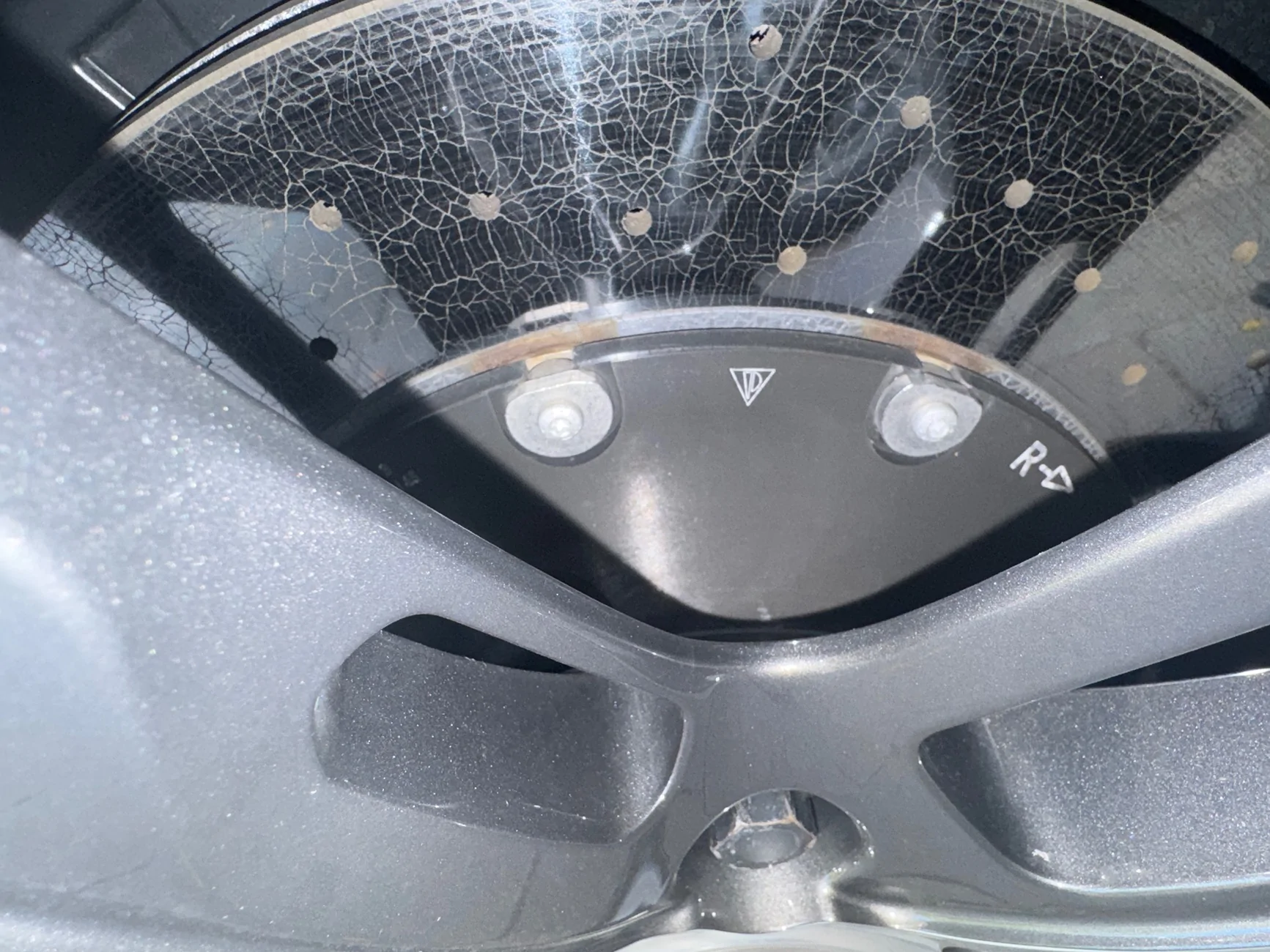 Porsche Taycan Rust of PCCB discs imag