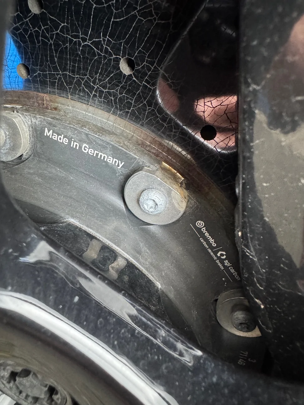 Porsche Taycan Rust of PCCB discs IMG_5617
