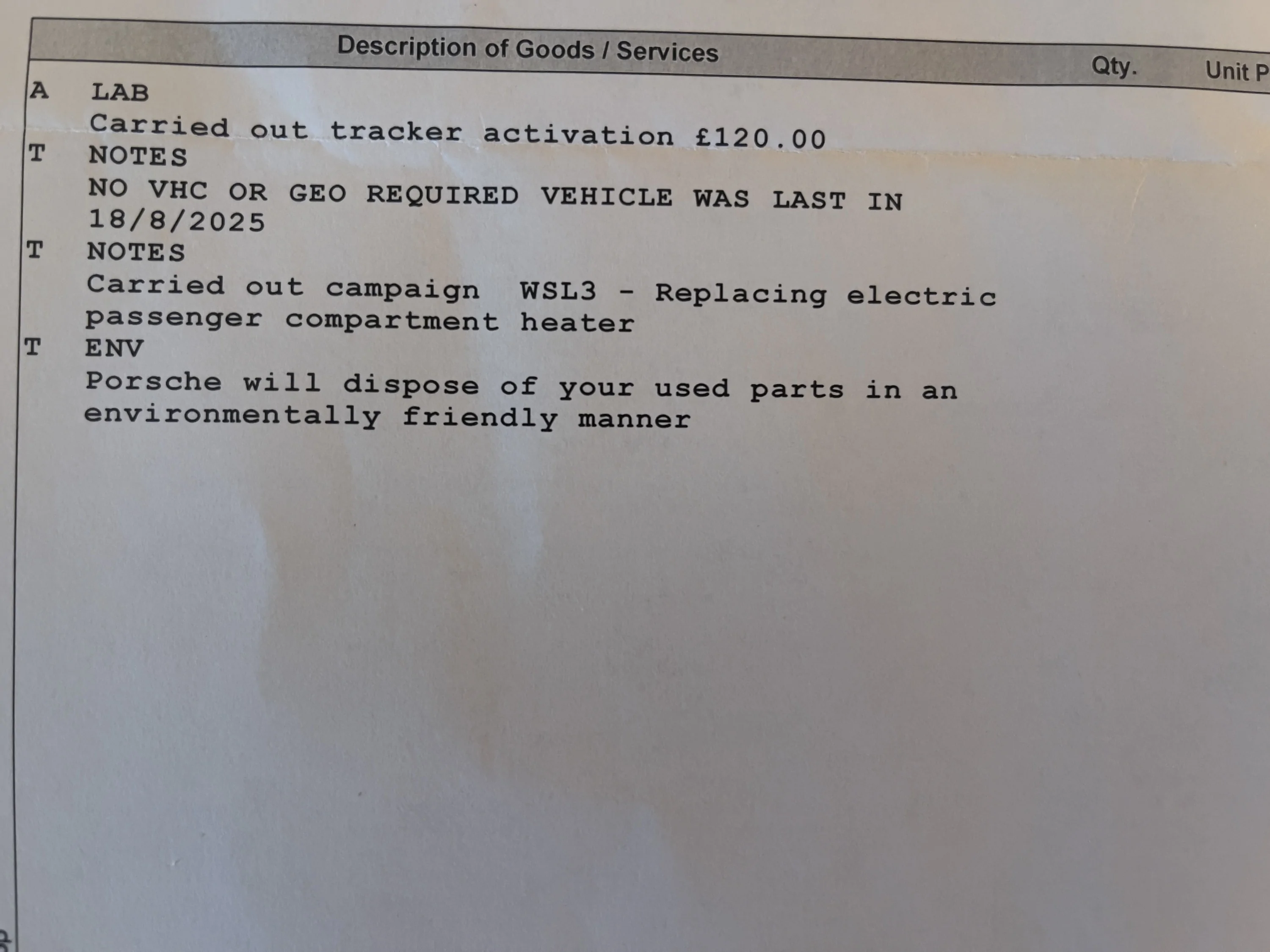 Porsche Taycan Passenger side electric heater replacement recall Ff94FvE