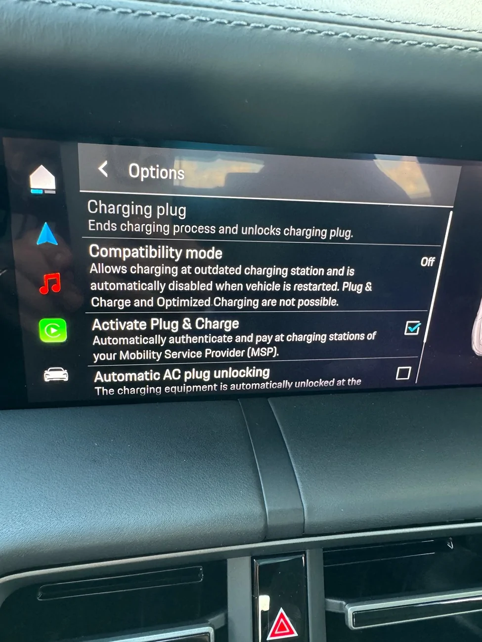 Porsche Taycan Does "Automatic AC Plug Unlocking" work for anyone? IMG_0175