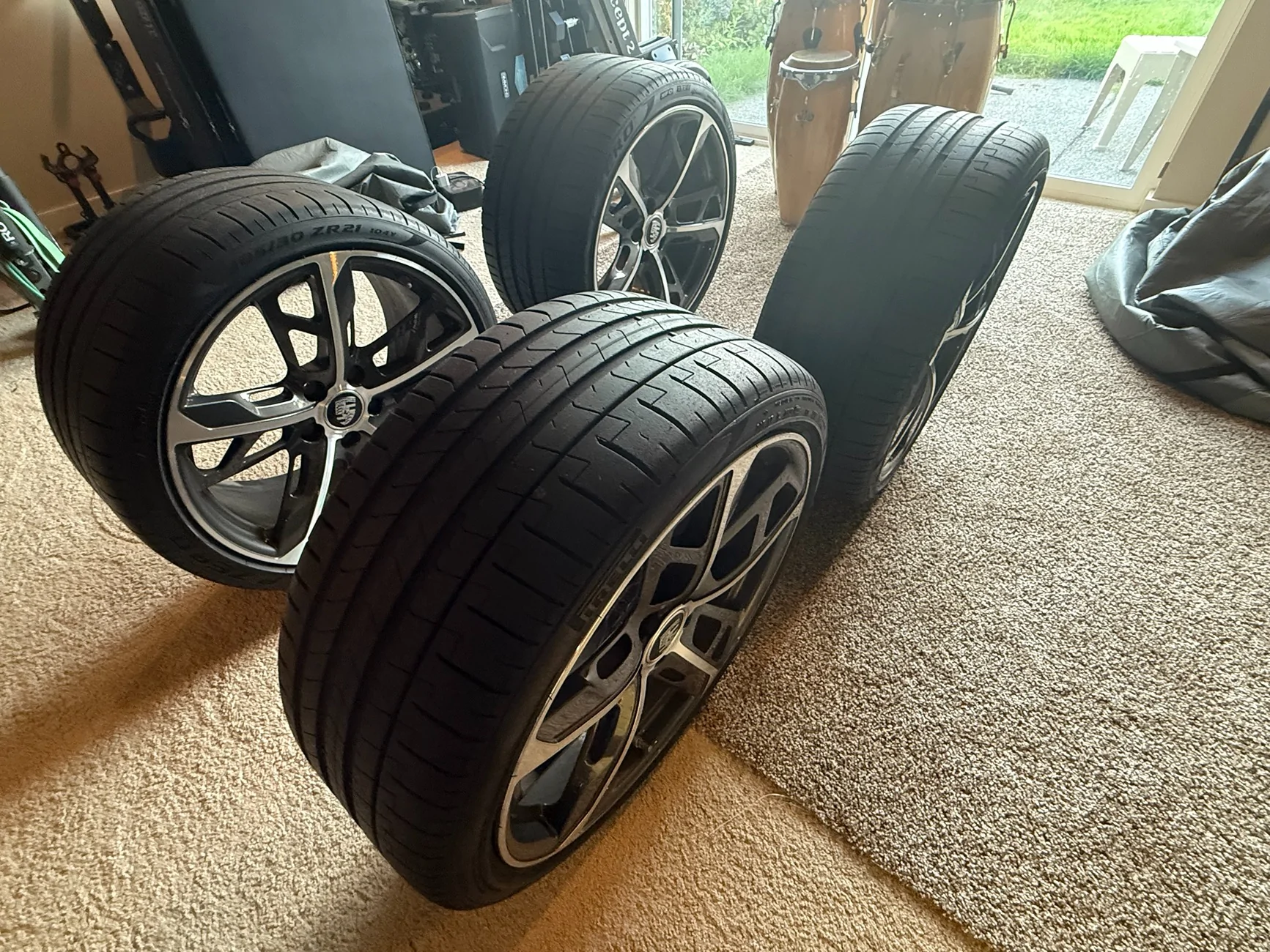 Porsche Taycan $5800 Cross Turismo Design 21" Wheelset w/ Pirelli P-Zero IMG_3807