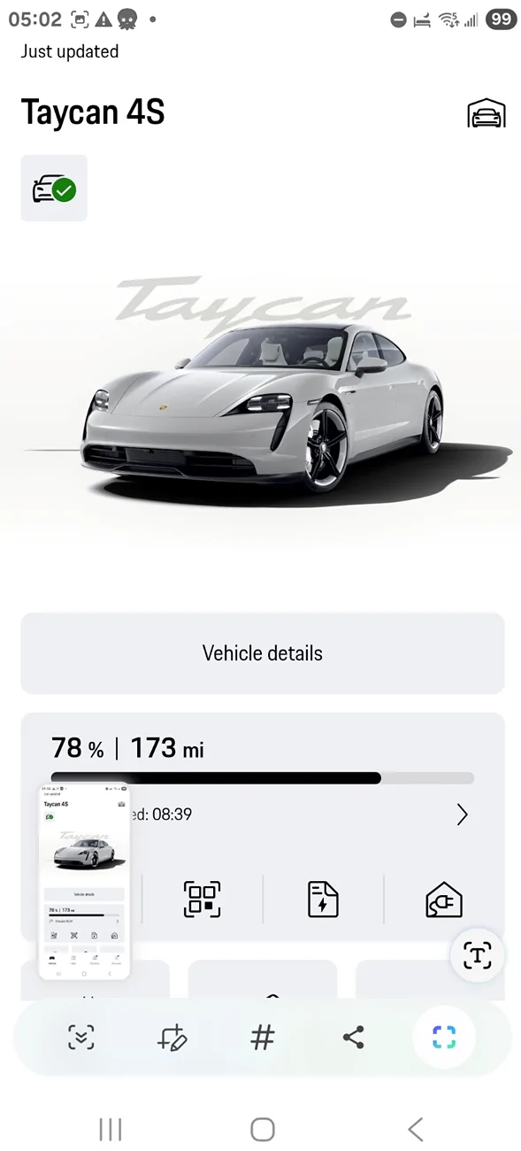 Porsche Taycan 4s - 2021 Battery degradation : 84 % 1758305062600-7z